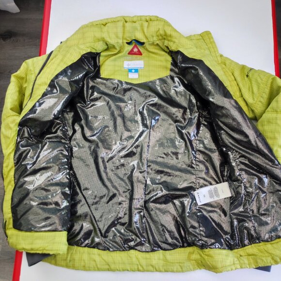 Columbia Omni-Heat Quilted Puffer Interchange Jacket lime women's junior size XL - Picture 4 of 15